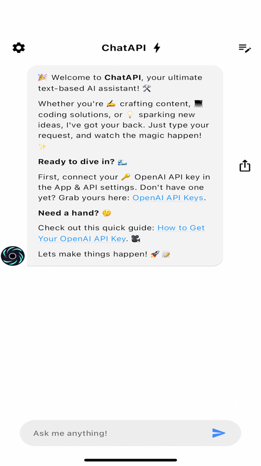 #3. Chat API – AI Wrapper (iOS) De: Andres Nunez Soto