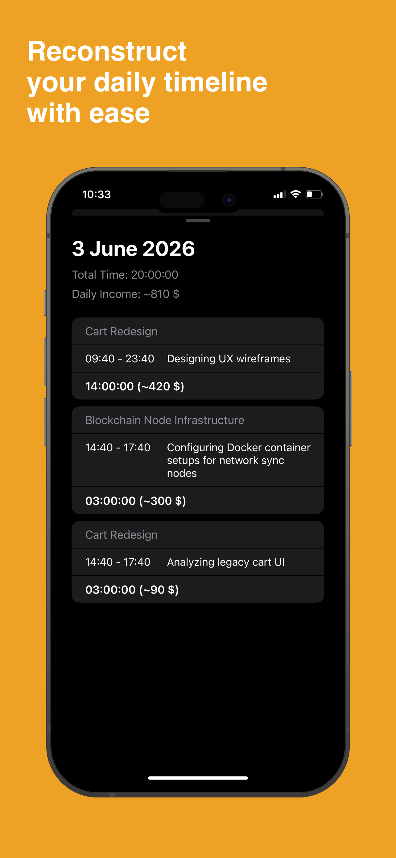 TimeCost Tracker screenshot 5