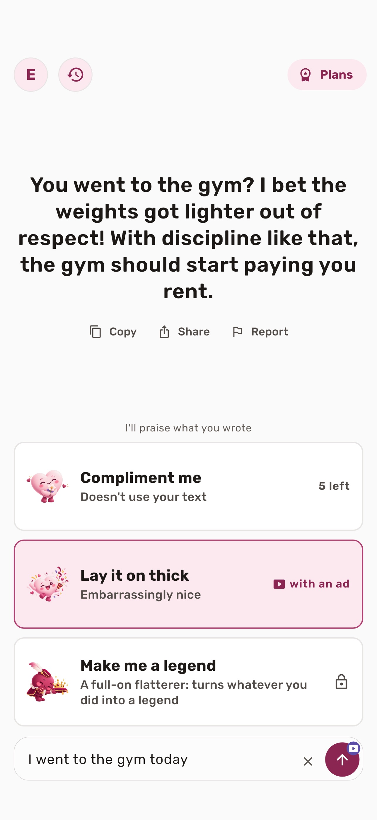 Screenshot 2 of PamperMe: AI Compliments