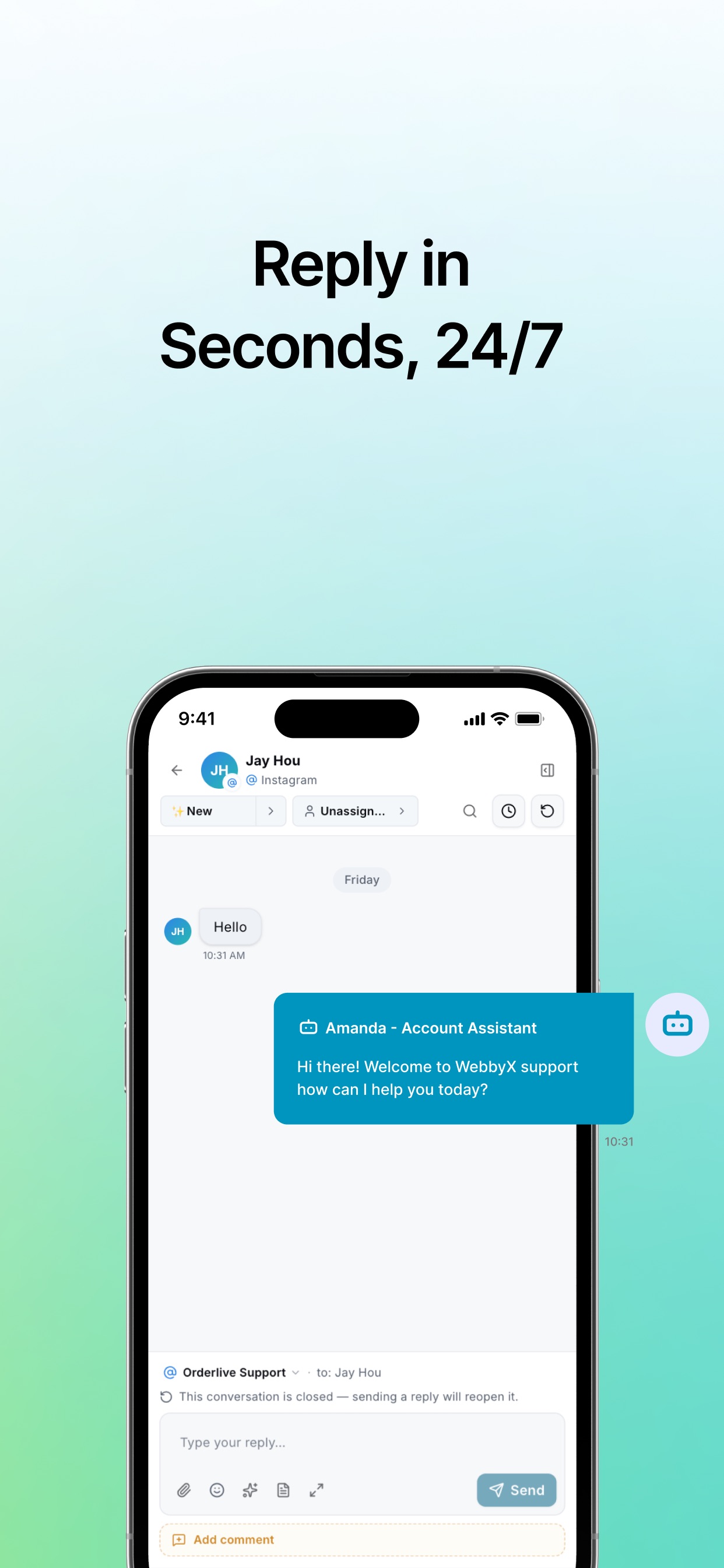 Screenshot 2 of WebbyX - Conversation AI