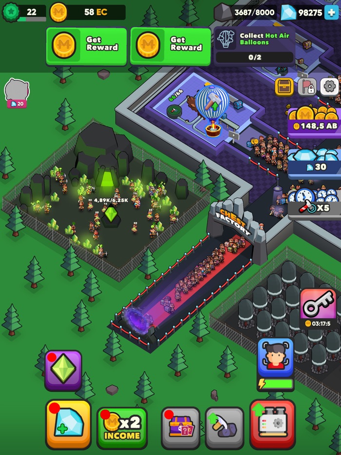 Idle Chest Factory Clicker