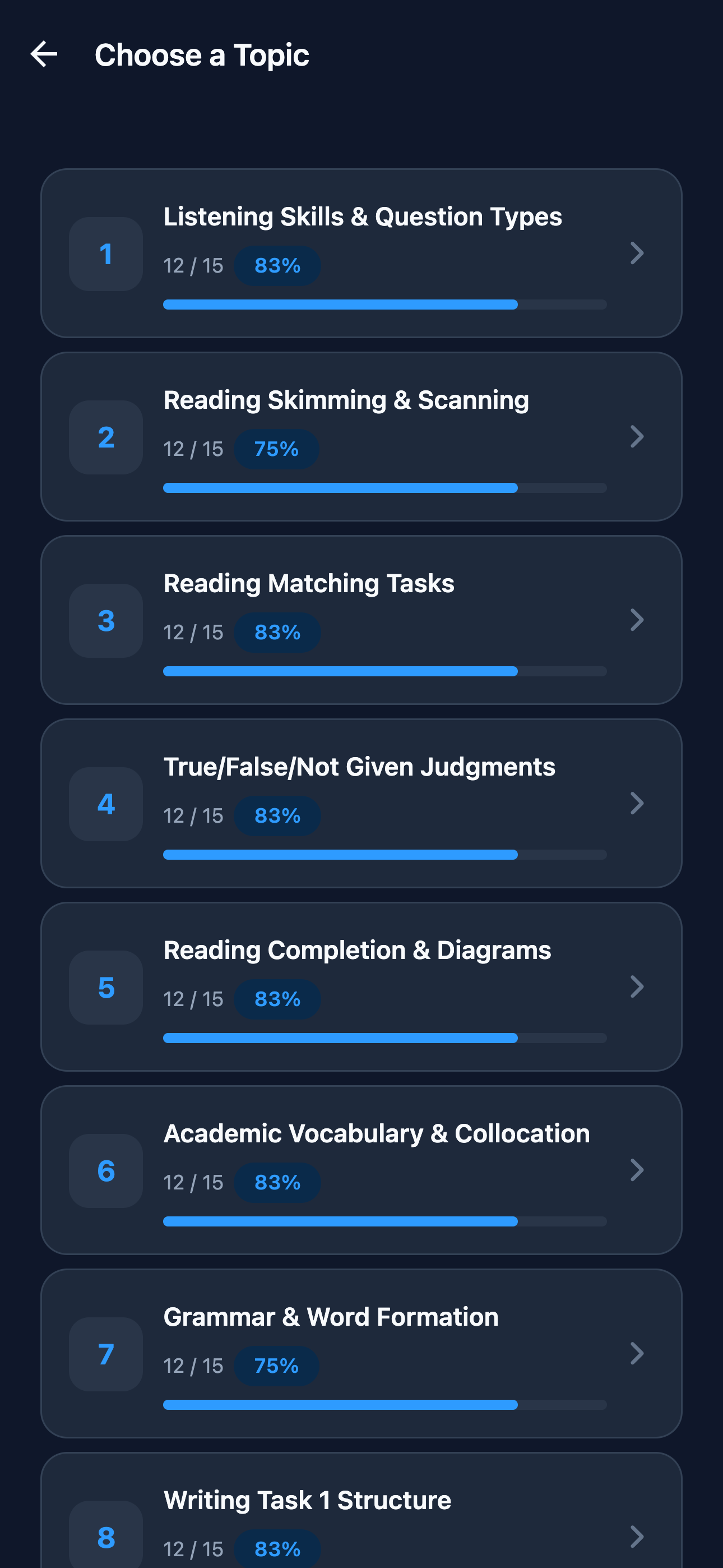 IELTS Academic Prep screenshot 2