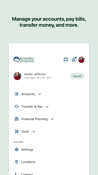 Kennebec Savings Bank iPhone screenshot 5 - Finance app