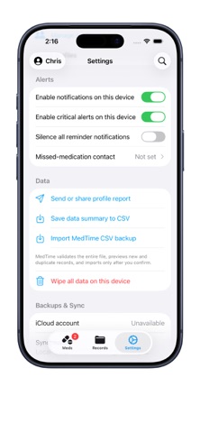 MedTime Medication Tracker Screenshot 7 of 7