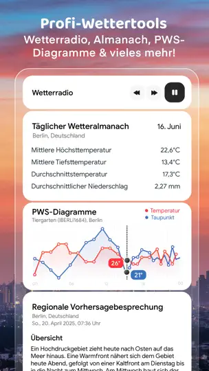 Screenshot von Wetter-Partner Pro:Wetterradar auf dem iPhone 10