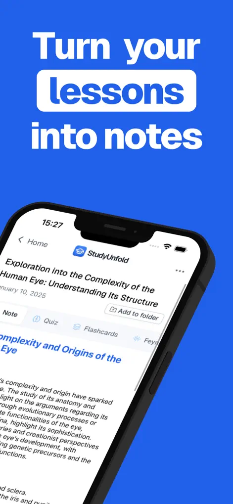 StudyUnfold: Flashcards, Quizz - App de Educación | MWM