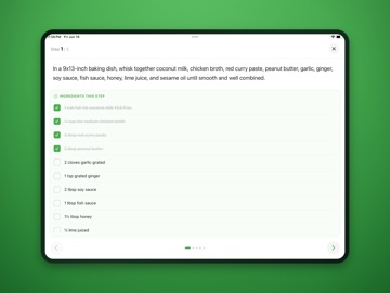 Recipea: recipes and groceries iPad screenshot