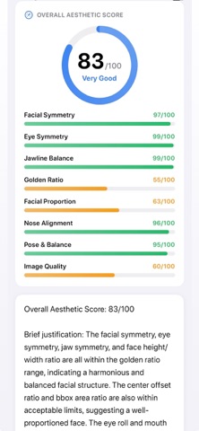 FaceMetric: Face Symmetry AI screenshot