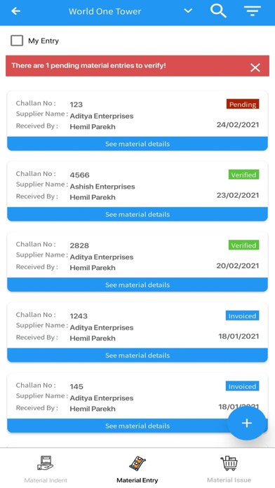 Pocket Construction Manager Screenshot