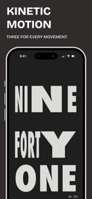 Brutal Time: Typographic Clock screenshot