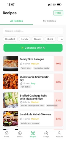 Kitchery - Recipe & Fridge screenshot