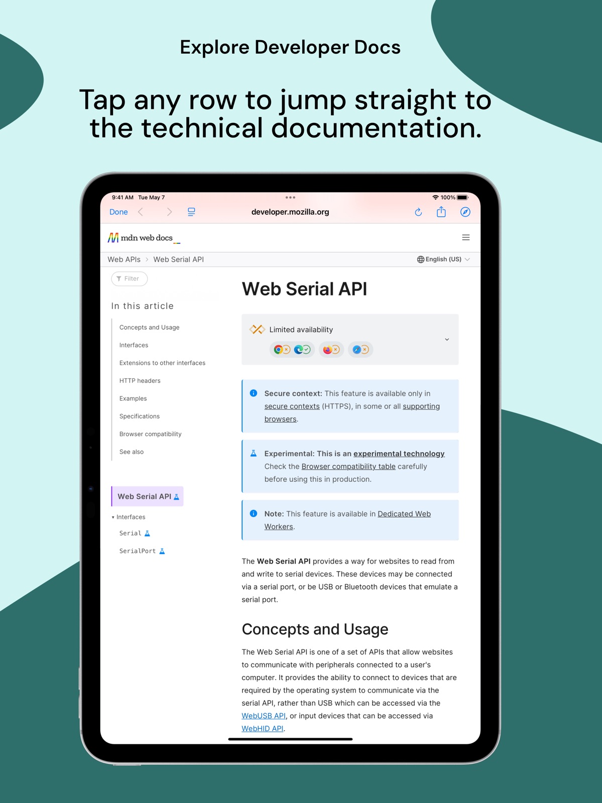 Web Feature Check ipad screenshot 4