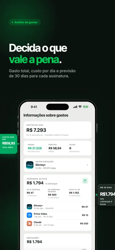 Controle de Assinaturas: Glint screenshot 6 of 8