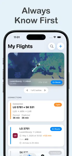 FlightPing: Flight Tracker screenshot 1