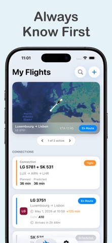 FlightPing: Flight Tracker Screenshot 1 of 6