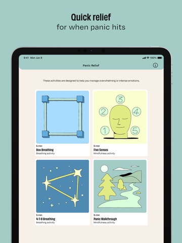CALMzone | Anxiety Relief iPad screenshot