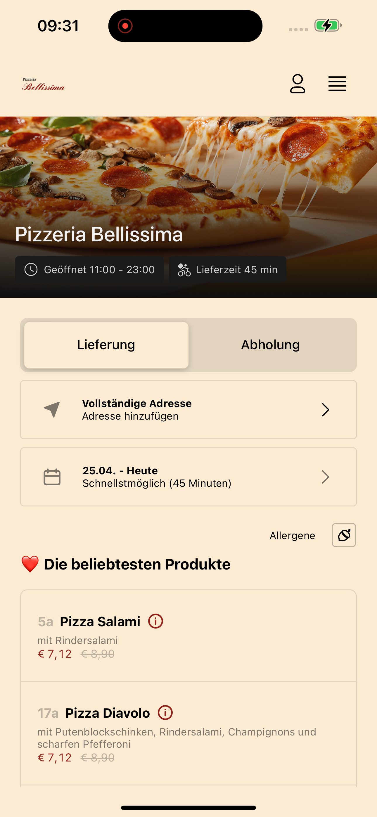 Pizzeria Bellissima screenshot 3