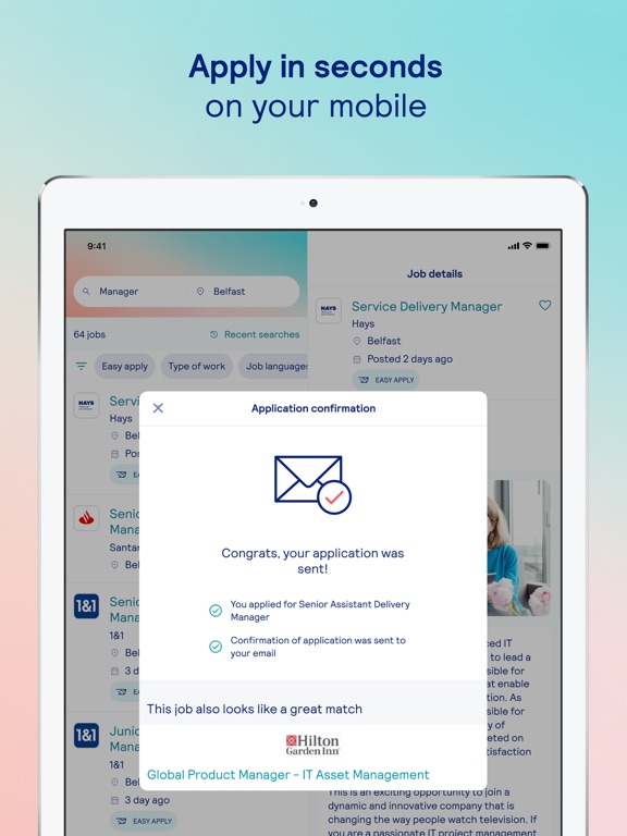 NIJobs - Job Search App iPad screenshot 4 - Business app