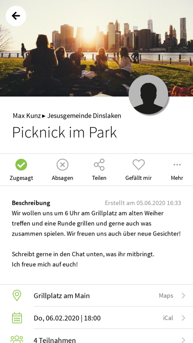 Jesusgemeinde Dinslaken Screenshot
