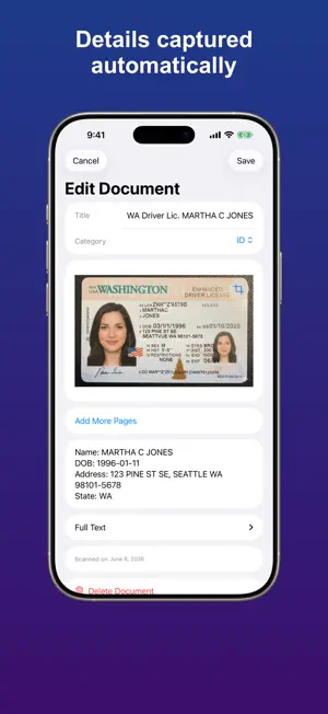 DocuWallet: ID & Card Scanner screenshot 2