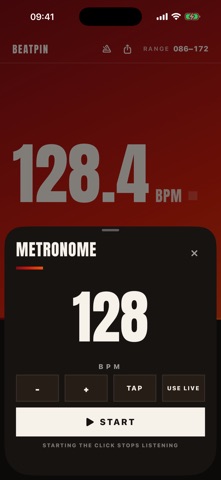 Beatpin – Live BPM Counter screenshot