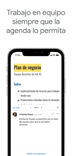 Captura de pantalla de Documentos De Google en iPhone 2