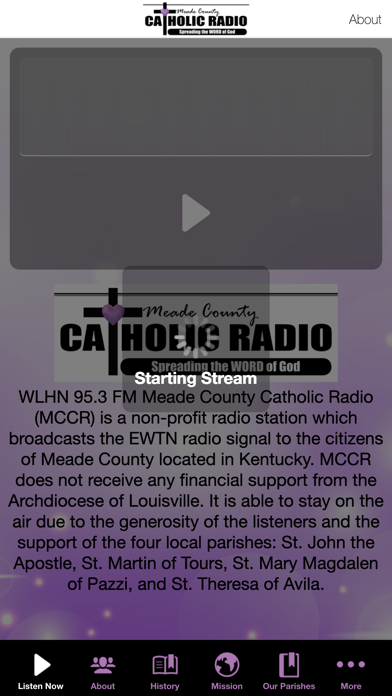 Meade County Catholic Radio iPhone screenshot 1 - Music app