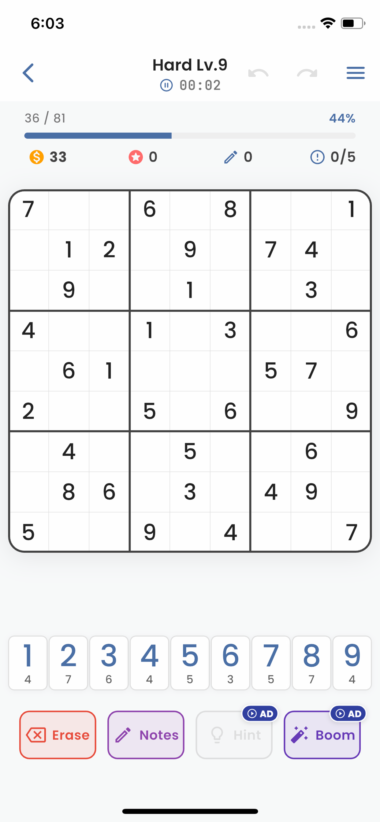 SudokuNumLogic screenshot 3