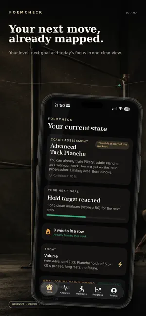 FormCheck: Calisthenics Coach screenshot 1