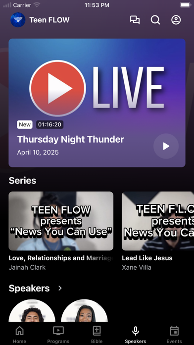 Teen F.L.O.W. Youth Ministries iPhone screenshot 4 - Education app