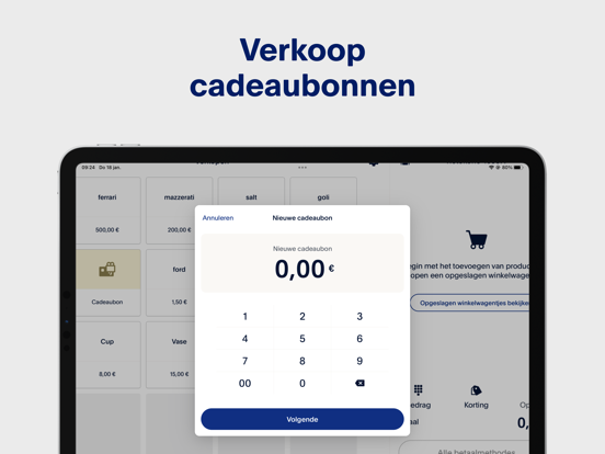 PayPal POS (voorheen Zettle) iPad app afbeelding 6
