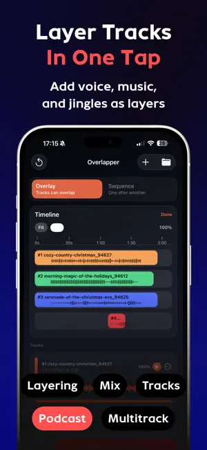 Mashup Voice Memos: Overlapper screenshot 1