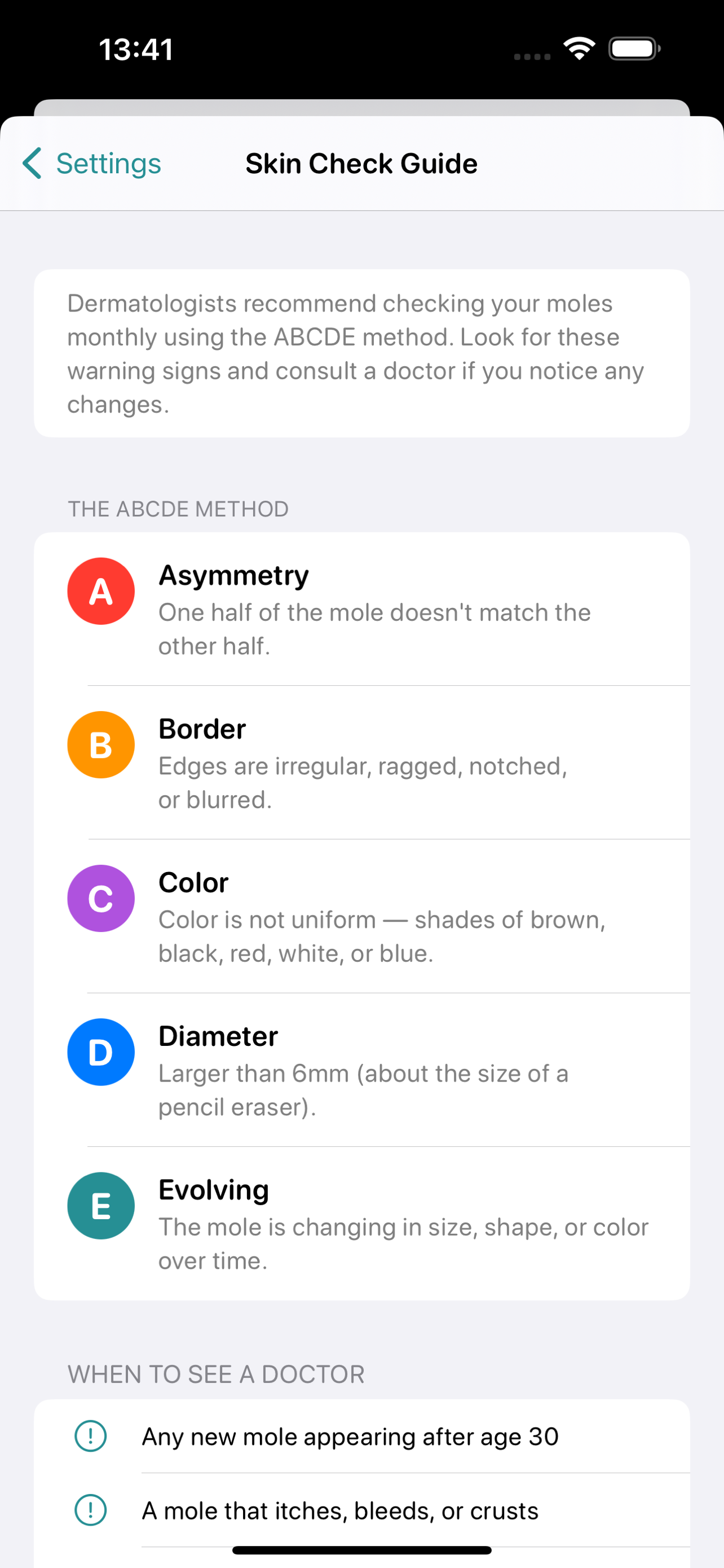 Mole Tracker: Skin Photo Diary screenshot 5