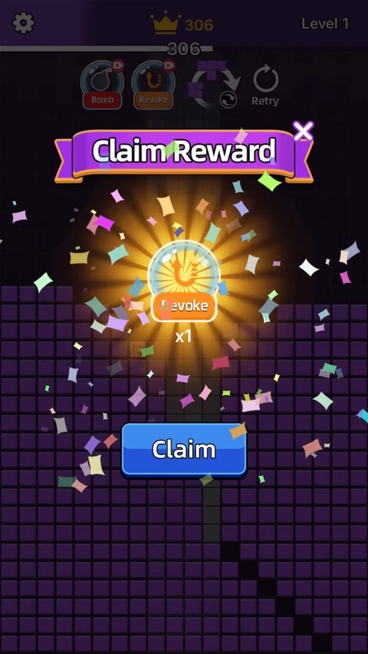 #4. Puzzle Block Plunge (iOS) Podle: 智明 范