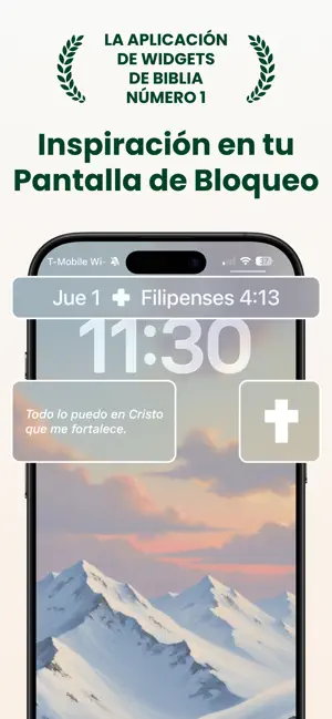 Widget de Versículos Bíblicos iPhone screenshot 1