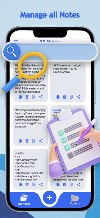 Clipboard Manager Quick Notes Screenshot 1 of 4