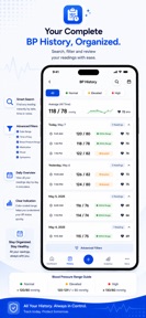 Blood Pressure Log & History screenshot