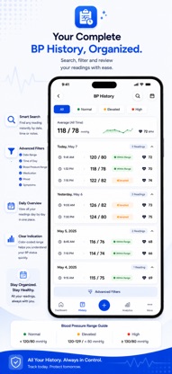 Blood Pressure Log & History screenshot 4
