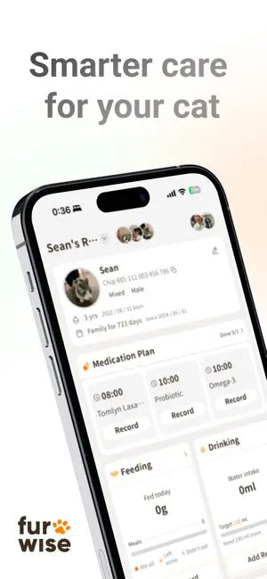 Furwise - Cat Care & Tracker screenshot 1