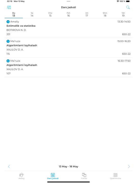 eCampus.Uz (HEMIS) iPad screenshot 1 - Education app