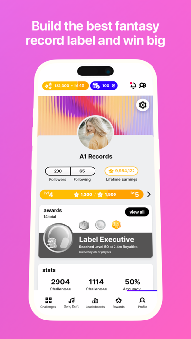 FanLabel: Daily Music Contests Screenshot