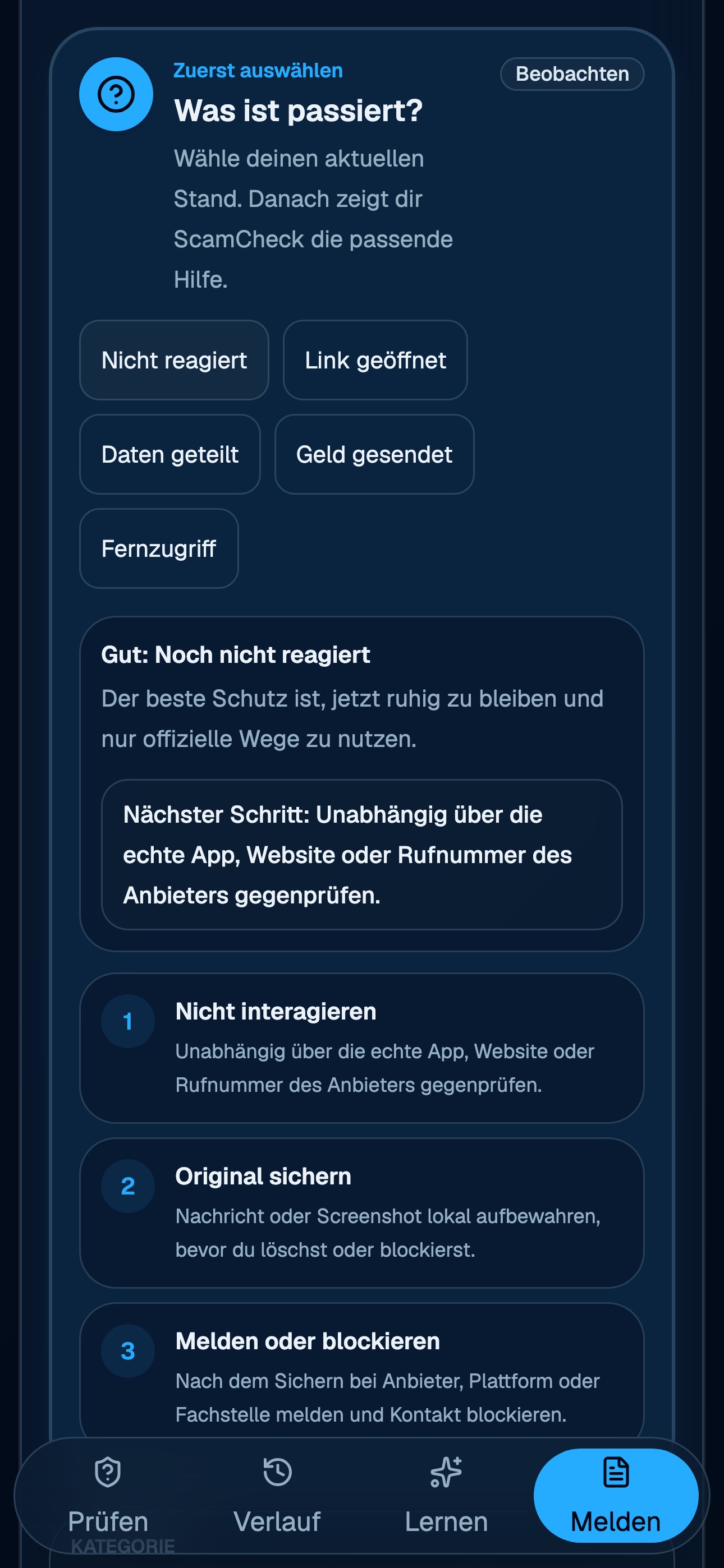 Screenshot 4 of ScamCheck Betrugsschutz