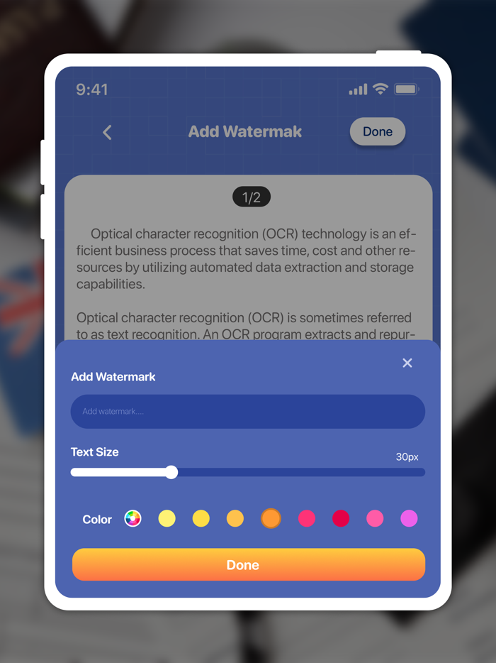 DocScan App PDF Scanner, Edit