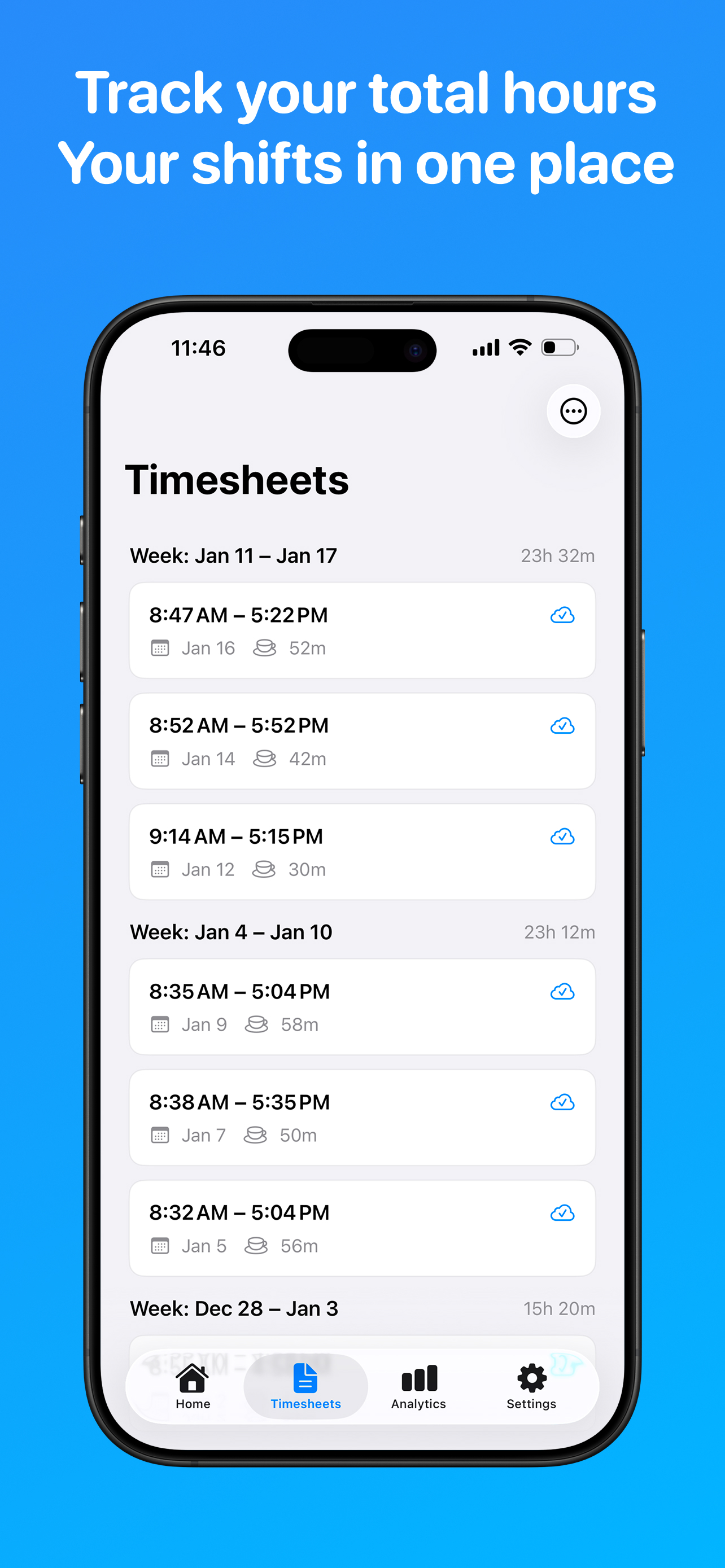 ClockInOut - Hours Tracker screenshot 3