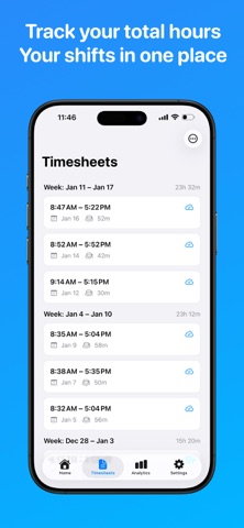 ClockInOut - Hours Tracker screenshot
