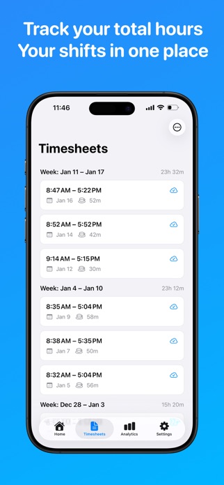 ClockInOut - Hours Tracker Screenshot 3 of 5