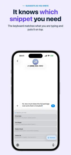 BlinkPaste: Snippet Keyboard screenshot 2