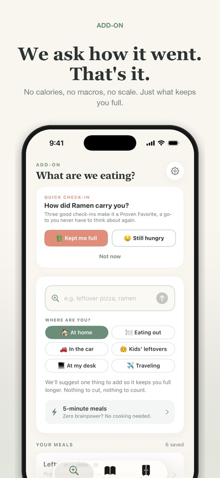 Add-On Satiety Coach screenshot 7