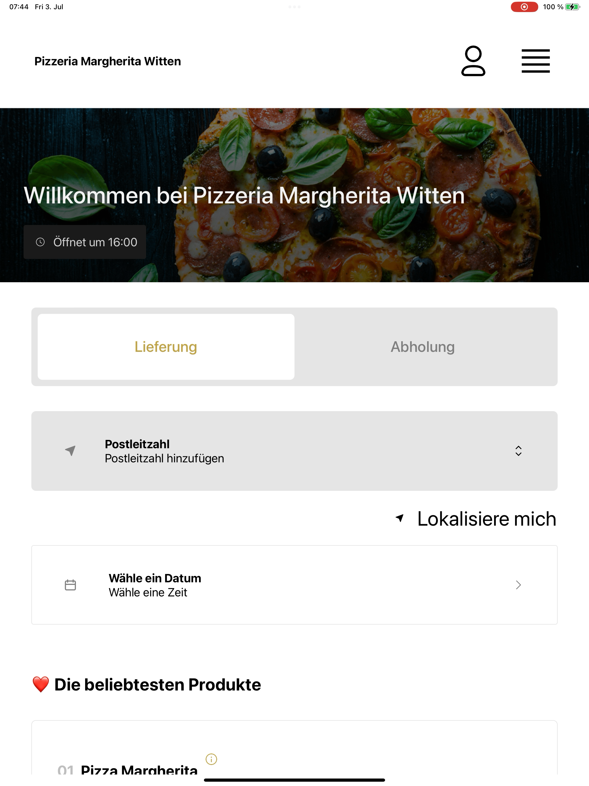 Pizzeria Margherita Witten screenshot 10