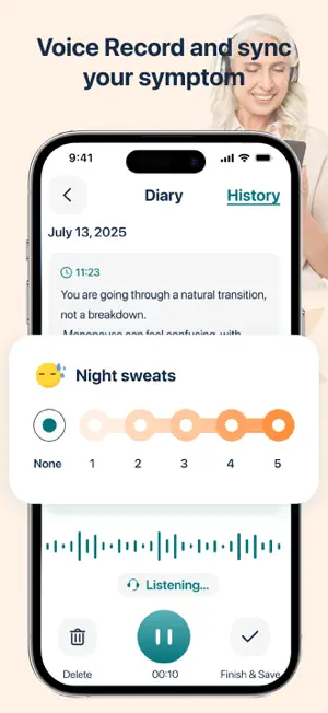 MenoPeace -Symptom Tracker screenshot 3